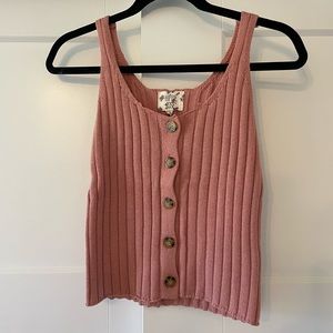 Cropped Sweater Tank NWOT